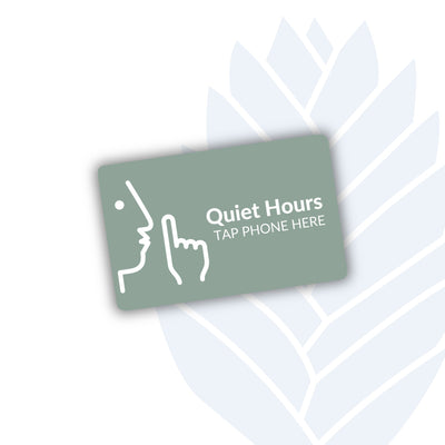 Quiet Tags with adhesive backing