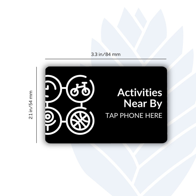 Activities Near By Tags with adhesive backing