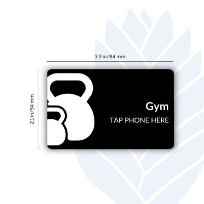Gym Tags with adhesive backing