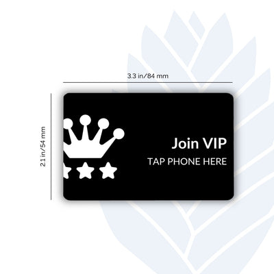 VIP Tags with adhesive backing