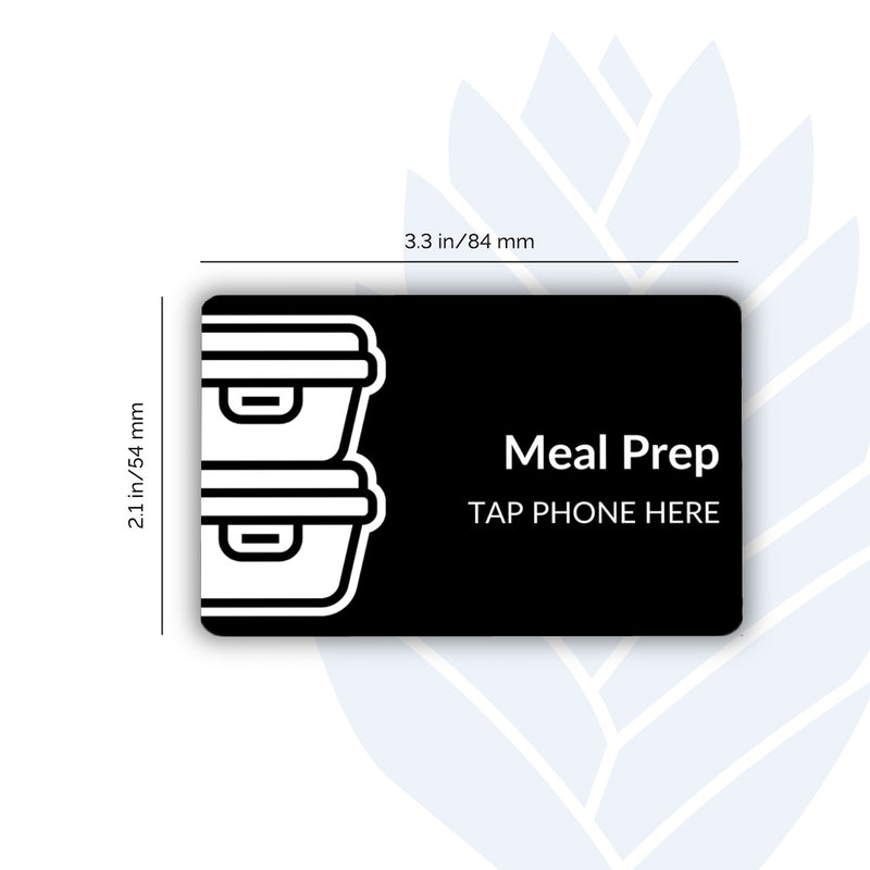 Meal Prep Tags with adhesive backing