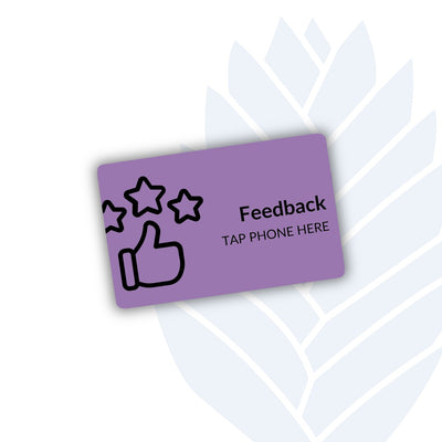 Leave Feedback Tags with adhesive backing