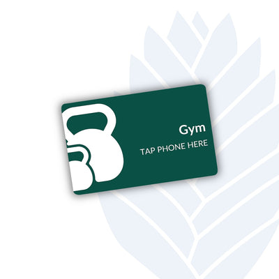 Gym Tags with adhesive backing