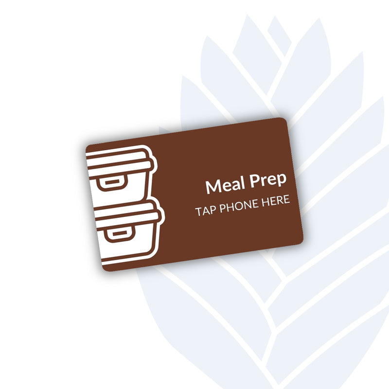 Meal Prep Tags with adhesive backing